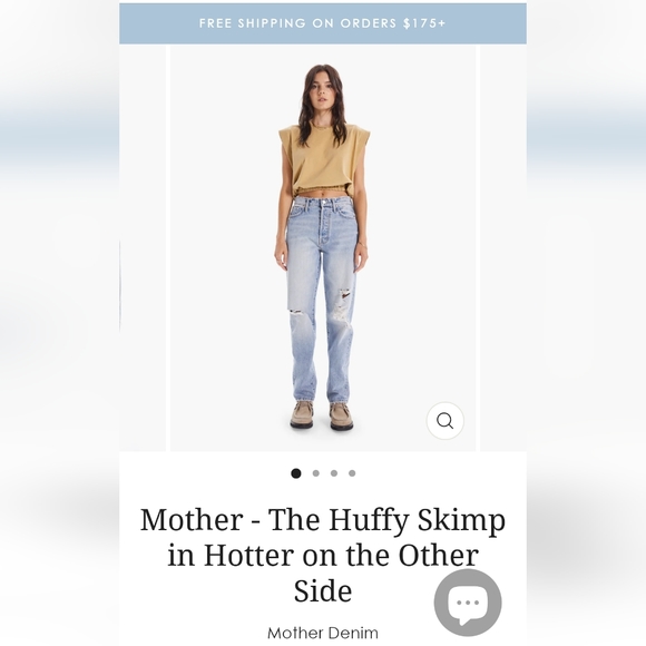 MOTHER Denim - Nwt MOTHER Superior The Huffy Skimp Denim sz.27